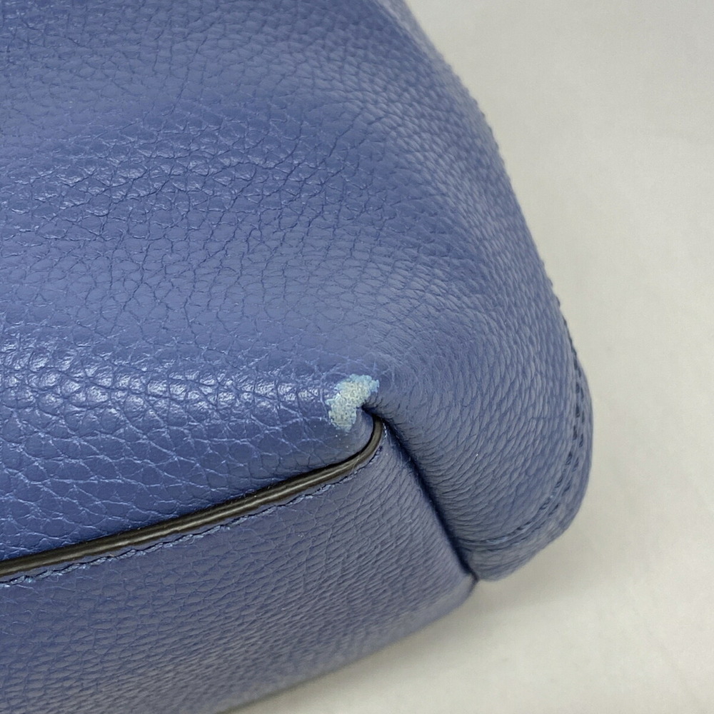 GUCCI Authentic Blue Leather Shoulder Bag - Picture 6 of 9